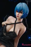 黒ドレスのラブドール アニメキャラ 62cm