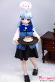 JSL DOLL 120cm AAカップ 小香 ロングヘア 藍リボンの制服美少女 アダルトドール 宣伝画像はソフビ製ヘッド+TPE製ボディ