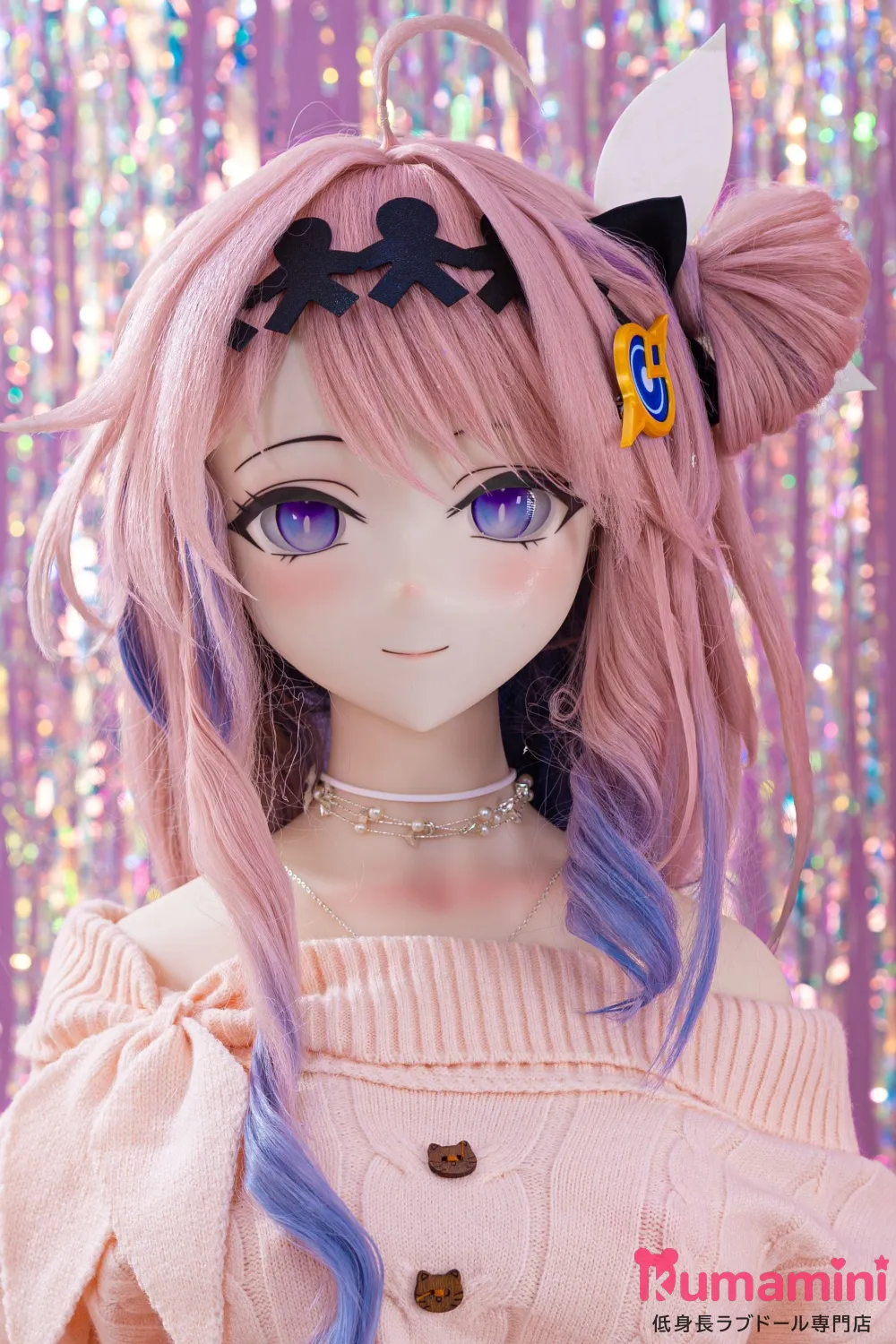 MW Girl（魔物姫）155cm バスト中 娅娅 ピンクニット衣装 鳴潮コス ラブドール 宣伝写真はフルシリコン製