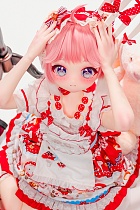 XYGO 142cm  AAカップ R05 小珂 ピンクヘア 萌え系 ロリータ風美少女 アニメダッチワイフ 宣伝写真はシリコンヘッド＋TPEボディ カスタマイズ可能