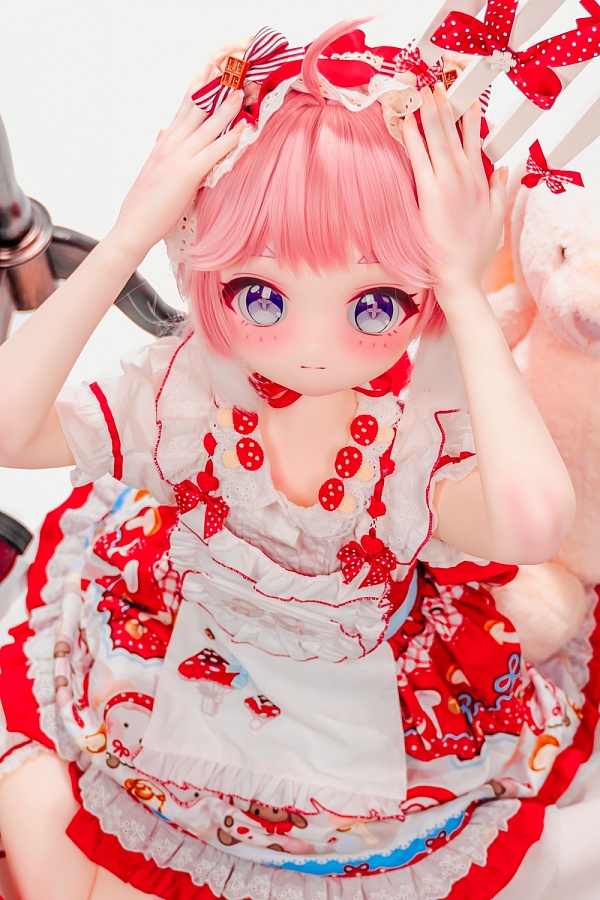 XYGO 142cm  AAカップ R05 小珂 ピンクヘア 萌え系 ロリータ風美少女 アニメダッチワイフ 宣伝写真はシリコンヘッド＋TPEボディ カスタマイズ可能