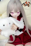 奈奈 ウサギのぬいぐるみを抱えたラブドール mozudoll