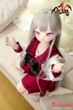 ソファーに膝着く姿 二次元ダッチワイフ 両手を開いたポーズ