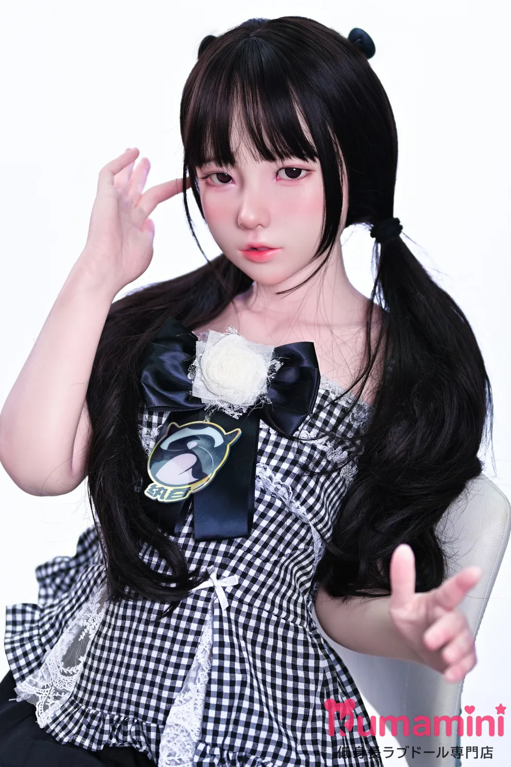 WTDOLL 146cm AAカップ S6ヘッド 奈绪 黒髪ツインテール 貧乳美少女 リアルラブドール フルシリコン製 カスタマイズ可能