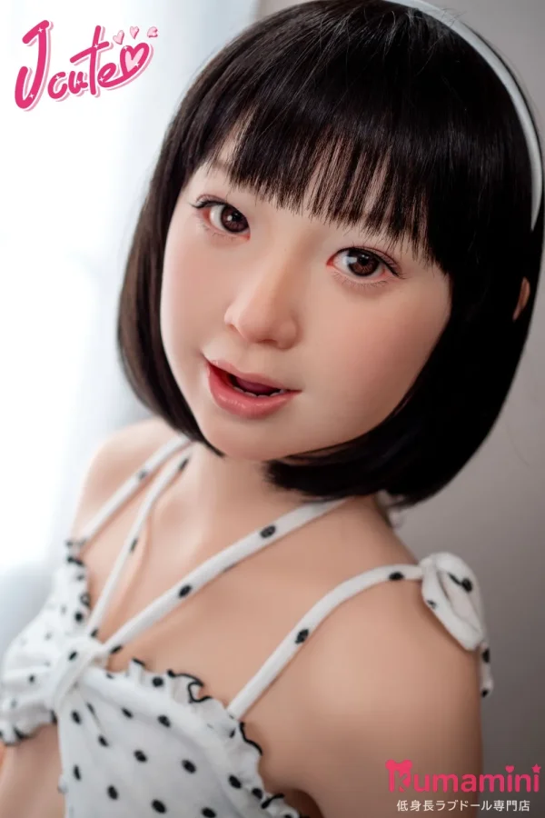 J-cute 137cm AGD29 琉華 可愛いリアル美少女 セクシー衣装 ロリ系ダッチワイフ 宣伝画像はフルシリコン製 ROSヘッドのみ