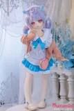 ハート型のバックを背負ったラブドール 115cm 小柄ボディ