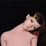 SHEDOLL 新作 70cm Eカップ トルソー  兮沅(Xiyuan)ヘッド ラブドール 掲載画像シリコン頭部＋TPEボディ ダッチワイフ