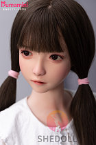 SHEDOLL 140cm Aカップ 洛伊（Luoyi) 清楚系リアルドール 白いワンピースとツインテールの美少女 ボディー材質など選択可能