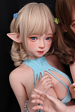 金髪ロング スレンダー体型 セクシー衣装の美少女ラブドール 正面顔