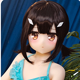 Aotume Doll #136ヘッド 145cm Bカップ ルルカ アニメコス 金髪ロング 二次元ダッチワイフ 宣伝画像はシリコンヘッド＋TPEボディ 素材選択可能