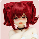 Aotume Doll #136ヘッド 145cm Bカップ ルルカ アニメコス 金髪ロング 二次元ダッチワイフ 宣伝画像はシリコンヘッド＋TPEボディ 素材選択可能