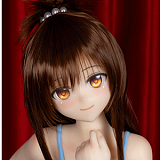 Aotume Doll #136ヘッド 145cm Bカップ ルルカ アニメコス 金髪ロング 二次元ダッチワイフ 宣伝画像はシリコンヘッド＋TPEボディ 素材選択可能