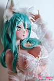 斜め正面バストアップ AHR037 Elsababe 華奢なシルエット 巨乳だっちわいふ