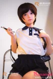 正面上半身 ナチュナル肌 ペンを持つ姿 145cm AAカップ ダッチワイフ