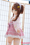 和风メイド服 茶髪 アニメラブドール 132cm 樱子