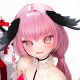 XYGO 142cm AAカップ R04ヘッド 小春 ピンクツインテール フルリ衣装 アニメダッチワイフ 宣伝画像はシリコンヘッド + TPEボディ カスタマイズ可能 衣装付属なし