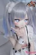 MOZU DOLL【SSR級】141cm 未来 バスト大 シルバーヘア ツインテール 美少女メイド 二次元ラブドール 宣伝画像は硬めビニールヘッド＋TPE製ボディ 宣伝画像と同じ衣装も付属