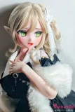 水城理沙 白黒レース衣装 可愛いアニメ顔 アダルトドール