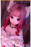 アニメドール ソフトビニール製ヘッド+TPE製ボディ WM Dolls 140cm Bカップ Y011ヘッド 金髪