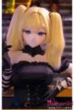 WMdoll 141cm Fカップ GE-001ヘッド パープルヘアとブルーアイ 白ドレスを着た美少女アニメ美少女 フルシリコン製 カスタマイズ可能 二次元ラブドール