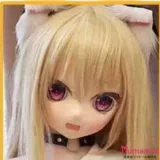 アニメドール ソフトビニール製ヘッド+TPE製ボディ WM Dolls 140cm Bカップ Y011ヘッド 金髪