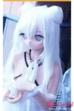 アニメドール ソフトビニール製ヘッド+TPE製ボディ WM Dolls 140cm Bカップ Y011ヘッド 金髪