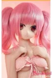 WMdoll 141cm Fカップ GE-001ヘッド パープルヘアとブルーアイ 白ドレスを着た美少女アニメ美少女 フルシリコン製 カスタマイズ可能 二次元ラブドール