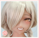 Aotume Doll #44ヘッド 145cm Bカップ  春日野 穹コス 白髪ロング アニメ風美少女 二次元ラブドール【お客様投稿写真】