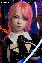 YUEdoll 洛莉斯（Loulisi）ヘッド 140cm Eカップ ピンクヘア ブラック衣装 クール系美少女 ラブドール