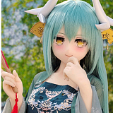 Aotume Doll M14ヘッド 145cm Bカップ 金髪 制服姿 元気系ラブドール 二次元 宣伝画像はTPEヘッド＋TPEボディ【お客様投稿写真】