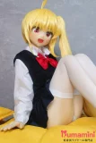 座りポーズのアダルトドール 側面ビュー アニメ美少女