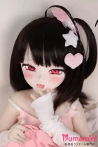 MOZU DOLL【SR級】二分 美夜 アニメ風美少女 黒髪 可愛い笑顔 二次元ラブドール 宣伝画像はソフトビニール製ヘッド＋TPEボディ 宣伝画像と同じ衣装が付属