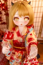 JSL DOLL 120cm AAカップ 小伊ヘッド 小さな角 小悪魔系美少女 ダッチワイフ 宣材画像ははソフビ製ヘッド+TPE製ボディ
