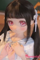 AMEDOLL 125cm #202ヘッド 黒髪 学生風ラブドール かわいい美少女 カスタマイズ可能 宣伝画像はフルシリコン製 画像と同じ衣装も付属