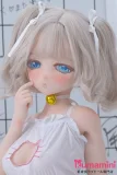 アニメフェイス 萌え系美少女 アニメダッチワイフ シルバーヘア