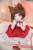 萌桃 猫耳風ダッチワイフ ベットに座った姿 88cm