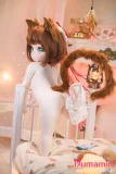 後ろ向きポーズ 尻尾付き美少女 88cm