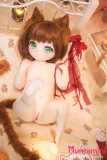 寝込み姿 全裸の美少女 貧乳ラブドール