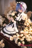 薔薇に囲まれたラブドール メイド風美少女 125cm