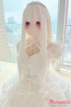 Real Girl 140cm Cカップ 9kg 小七 白髪ロングの二次元美少女ラブドール 布製 アニメ風
