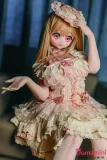可愛い手ポーズ 座り姿のダッチワイフ 140cm ピンク肌