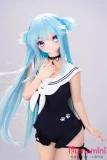 水色ロングヘア セーラー風衣装 148cm 等身大ラブドール