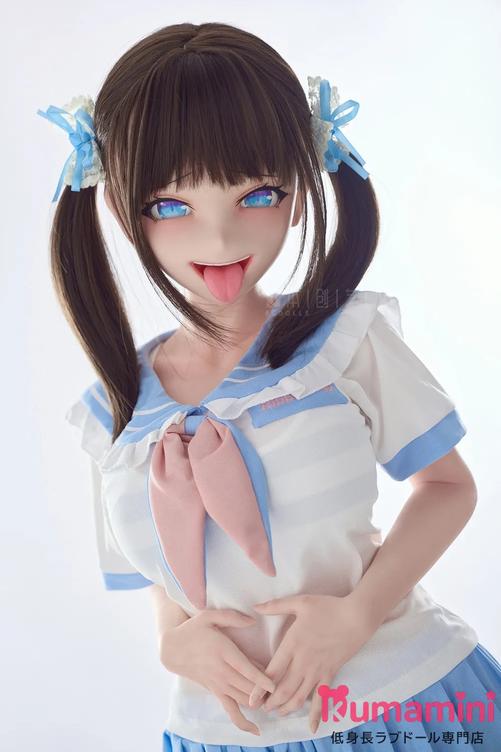 BCDOLL 【NSシリーズ】N01B 绫华 (Ayaka)ヘッド 96cm Cカップ 半身トルソー セーラー風美少女 二次元系リアルドール 舌パーツ付き