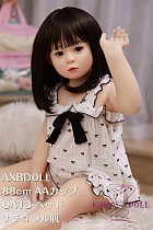 【5体限定】【即納 日本倉庫在庫 最速2~3日でお届け】AXBDOLL 可愛いシリコン製頭部 GA13ヘッド+AT88TPEボディ ラブドール 新型88cm AAカップ リアルメイク付き