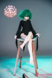鮮やかなグリーンのボリュームヘア アニメ lovedoll 龍巻