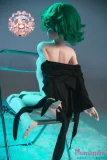 グリーンヘア 手描きメイク 龍巻ヘッド 羊角社lovedoll