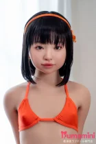 J-cute 133cm AGB37 幼澪 黒髪 ハロウィン風 リアルラブドール 小柄美少女 ボディ材質選択可能 宣伝画像はフルシリコン製 ROSヘッドのみ