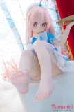 ピンクパープル系の瞳 二次元系ラブドール 魔物姫 115cm 小寻