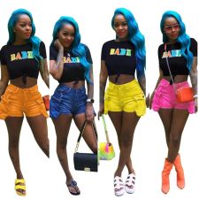 Casual Denim Pocket Jeans Shorts MOF-5083