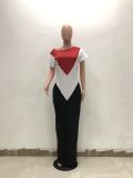 Plus Size Short Sleeve Loose Maxi Dresses TR-930